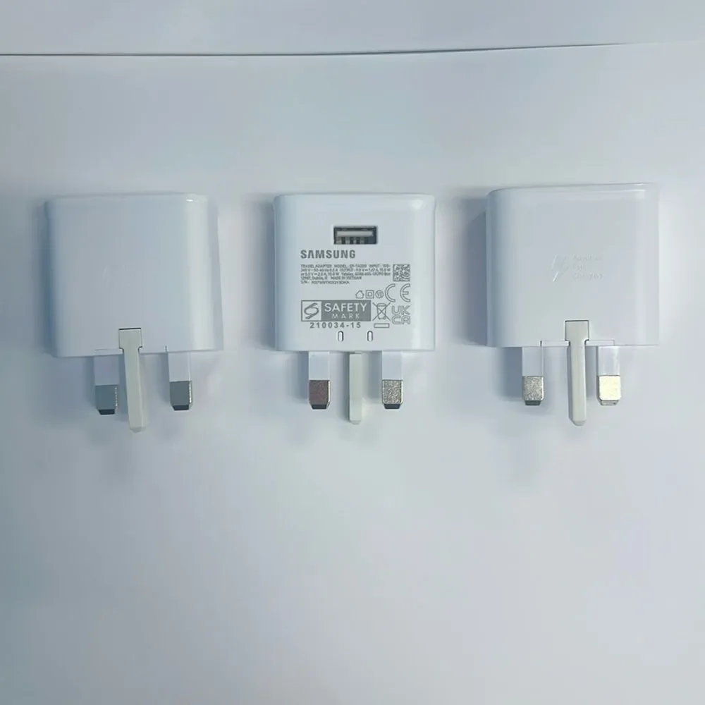 NEW 3 Pack Samsung (9V/1.67A) 15W EU Travel Adapter Charger - White(EP-TA200)